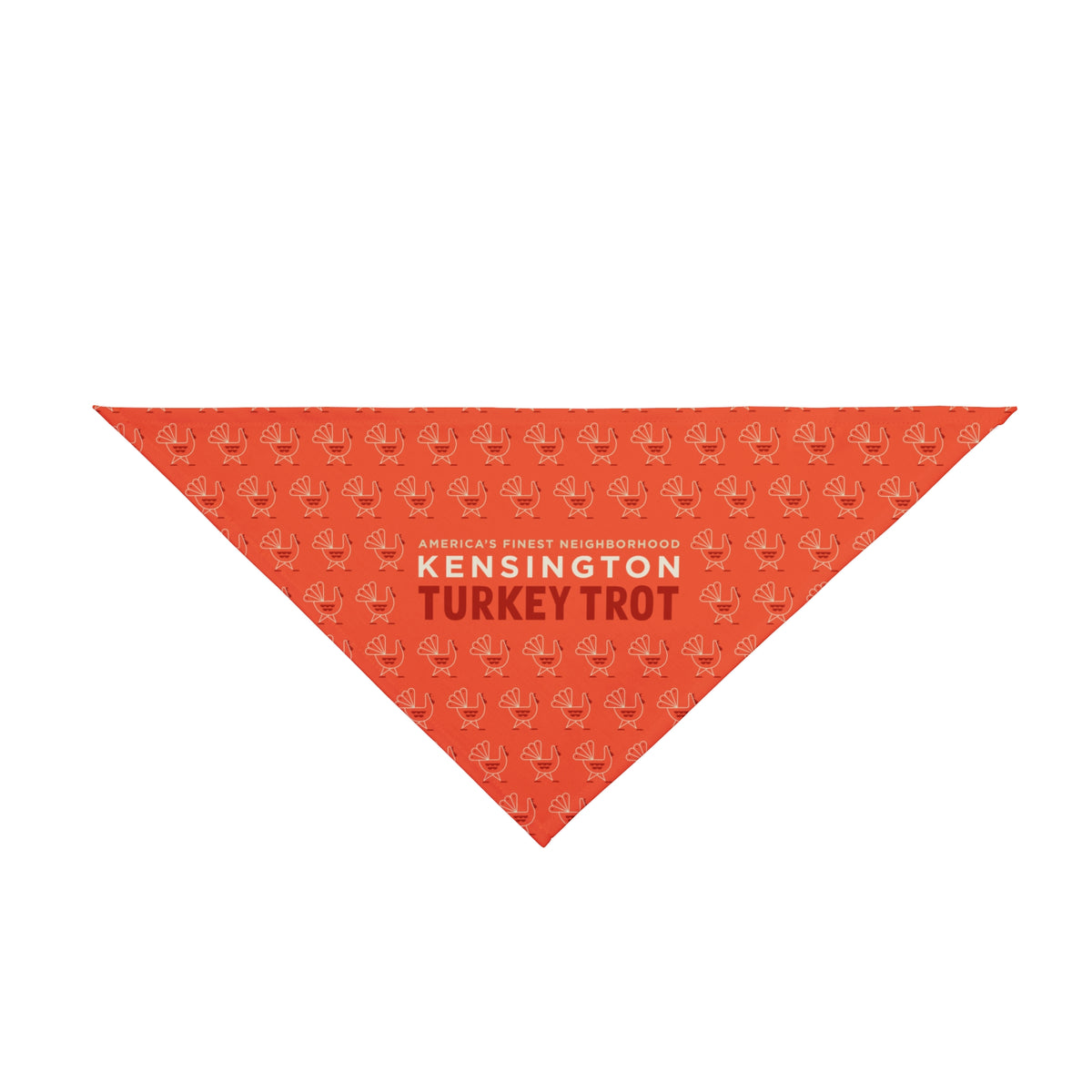 Kensington Turkey Trot Dog Bandana Orange