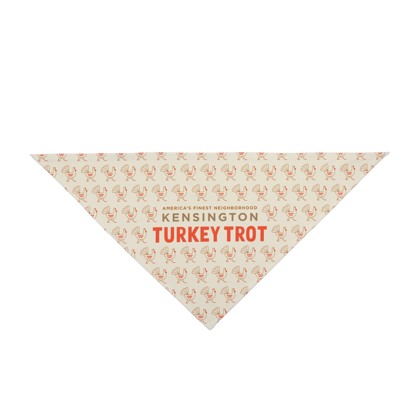 Kensington Turkey Trot Dog Bandana Beige