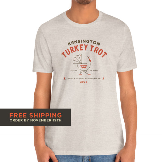 2025 Kensington Turkey Trot T-Shirt Unisex Heather Dust