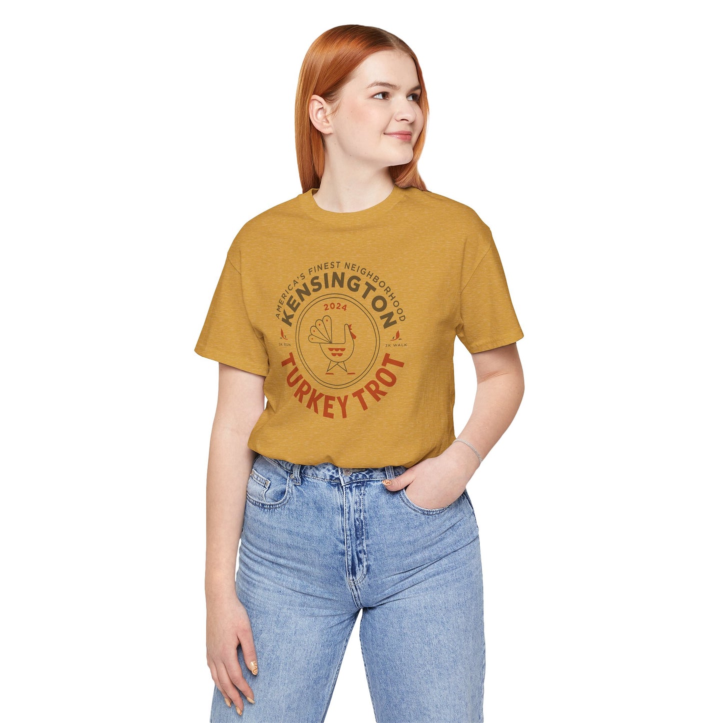 2024 Kensington Turkey Trot T-Shirt Unisex Mustard