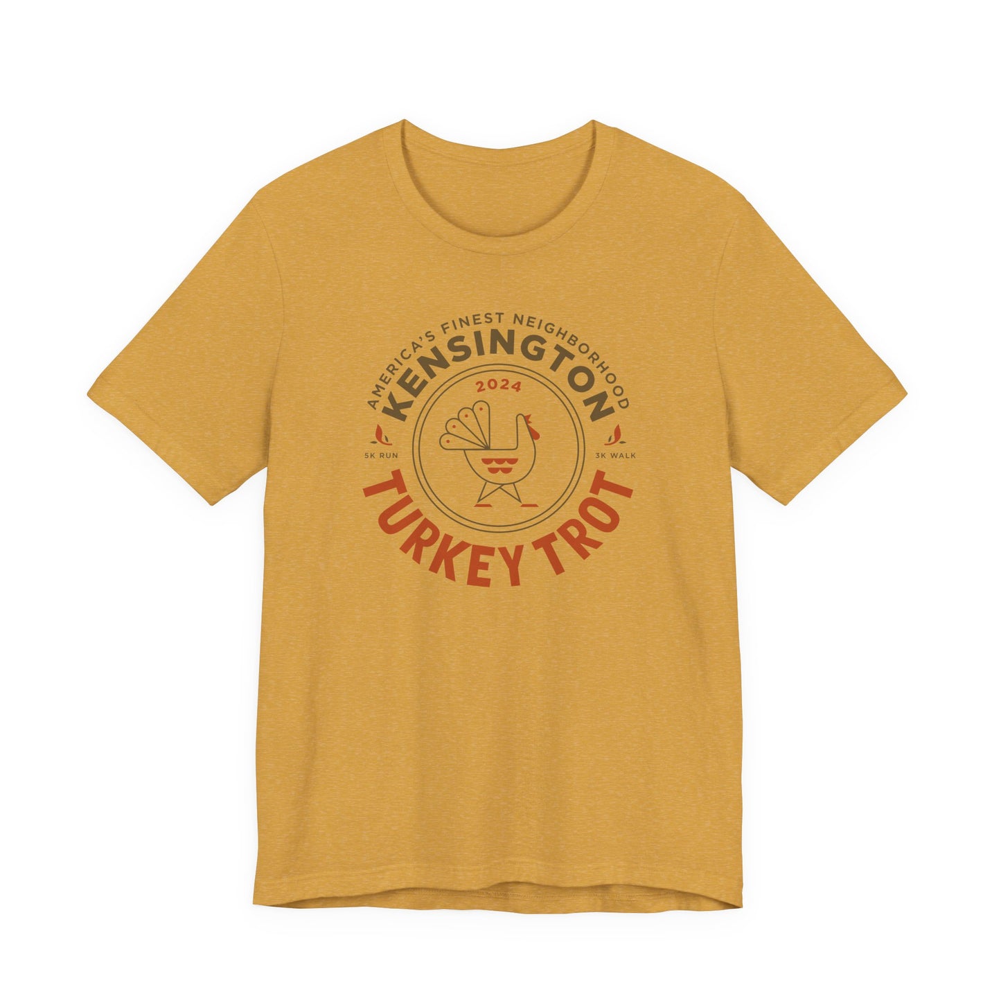 2024 Kensington Turkey Trot T-Shirt Unisex Mustard