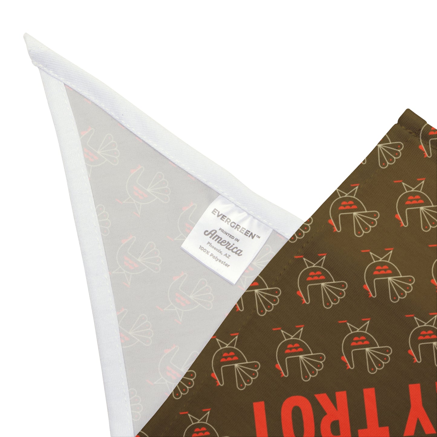 Kensington Turkey Trot Dog Bandana Brown