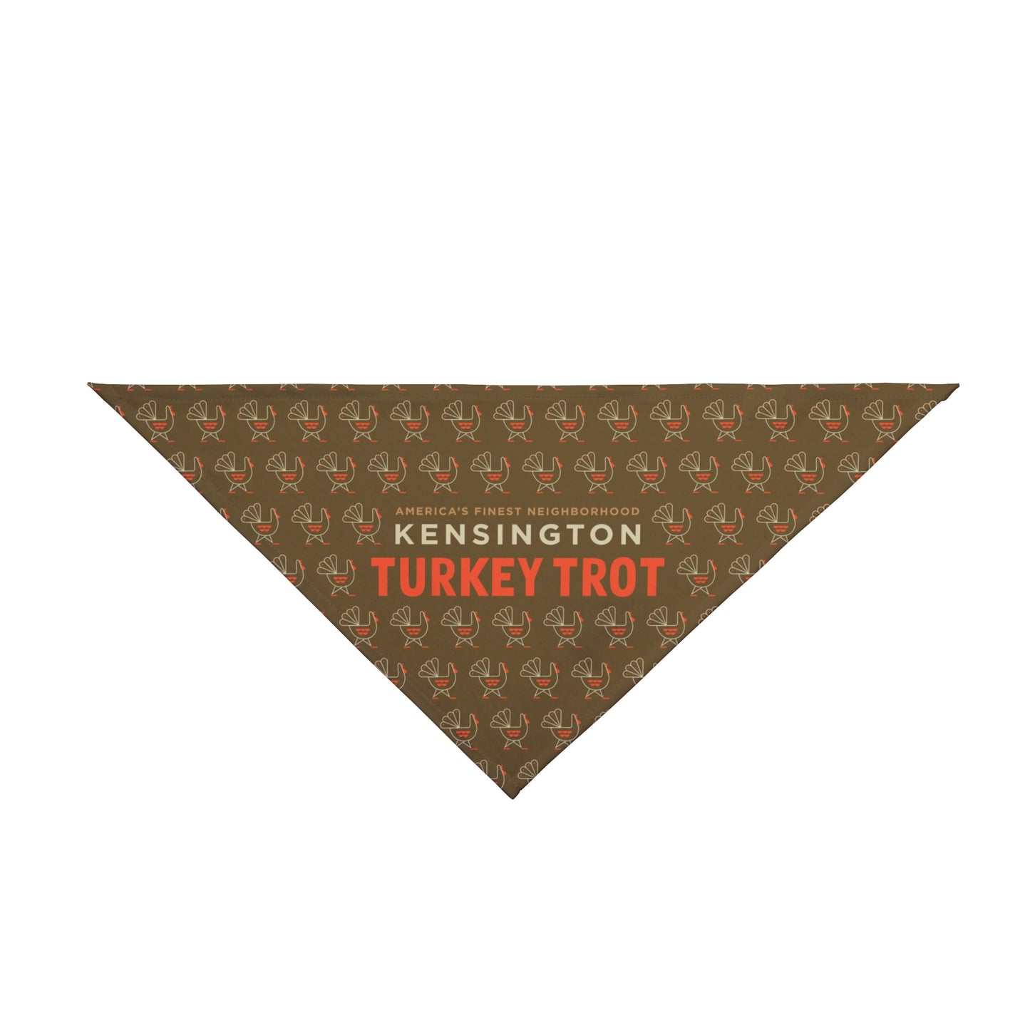 Kensington Turkey Trot Dog Bandana Brown