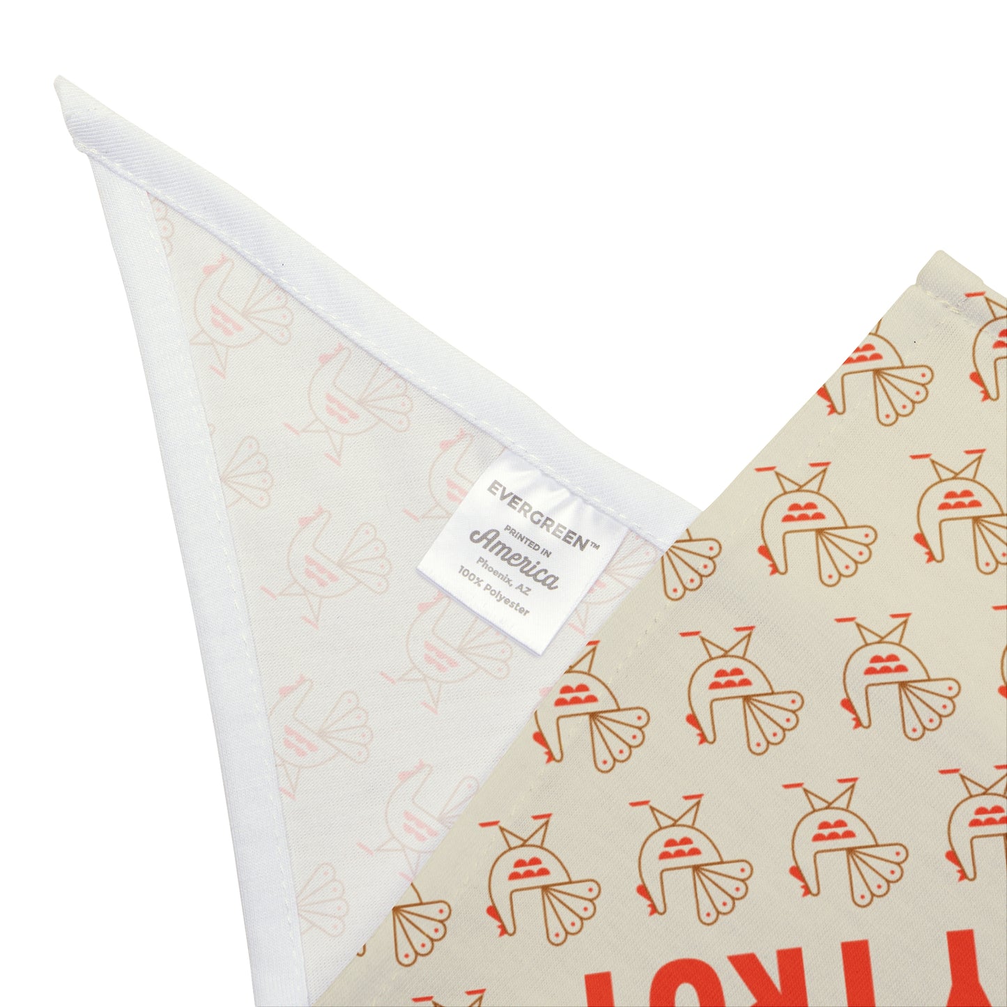 Kensington Turkey Trot Dog Bandana Beige