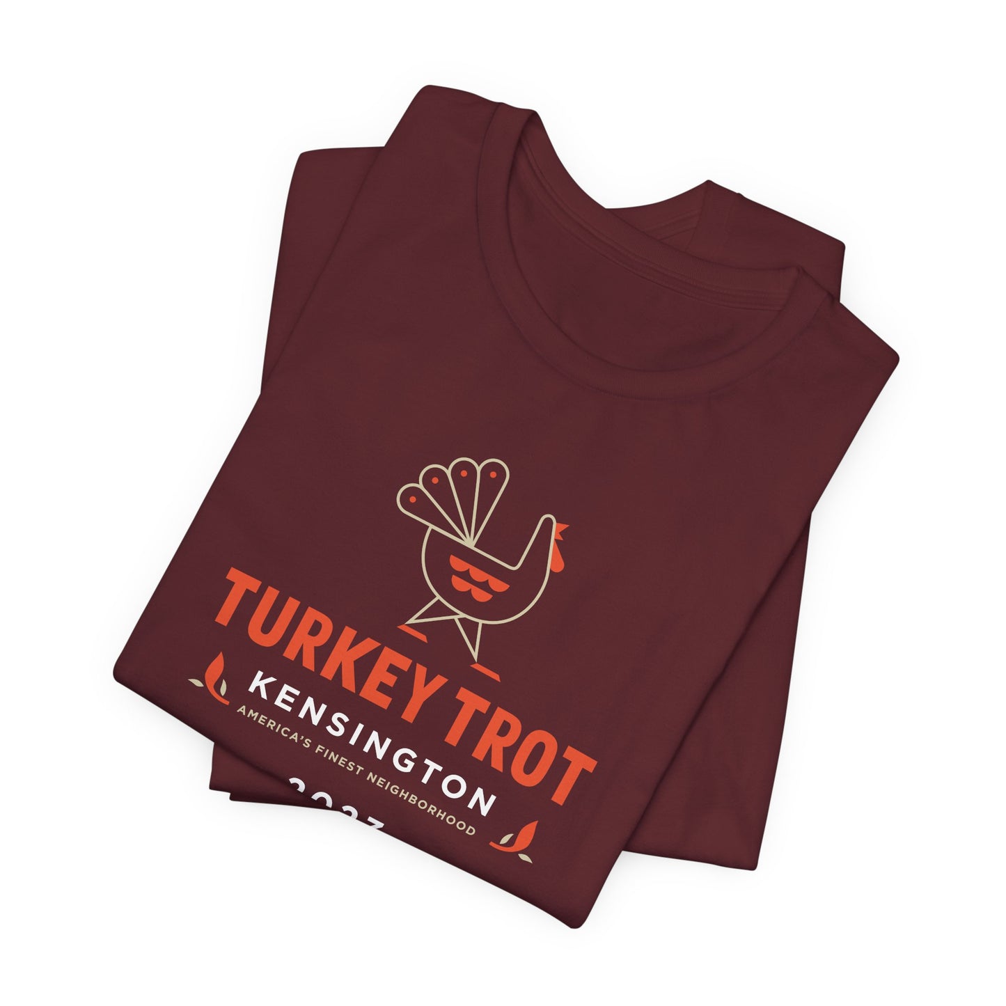 2023 Kensington Turkey Trot T-Shirt Unisex Maroon