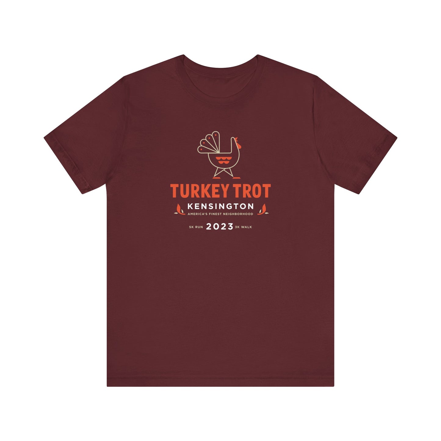 2023 Kensington Turkey Trot T-Shirt Unisex Maroon