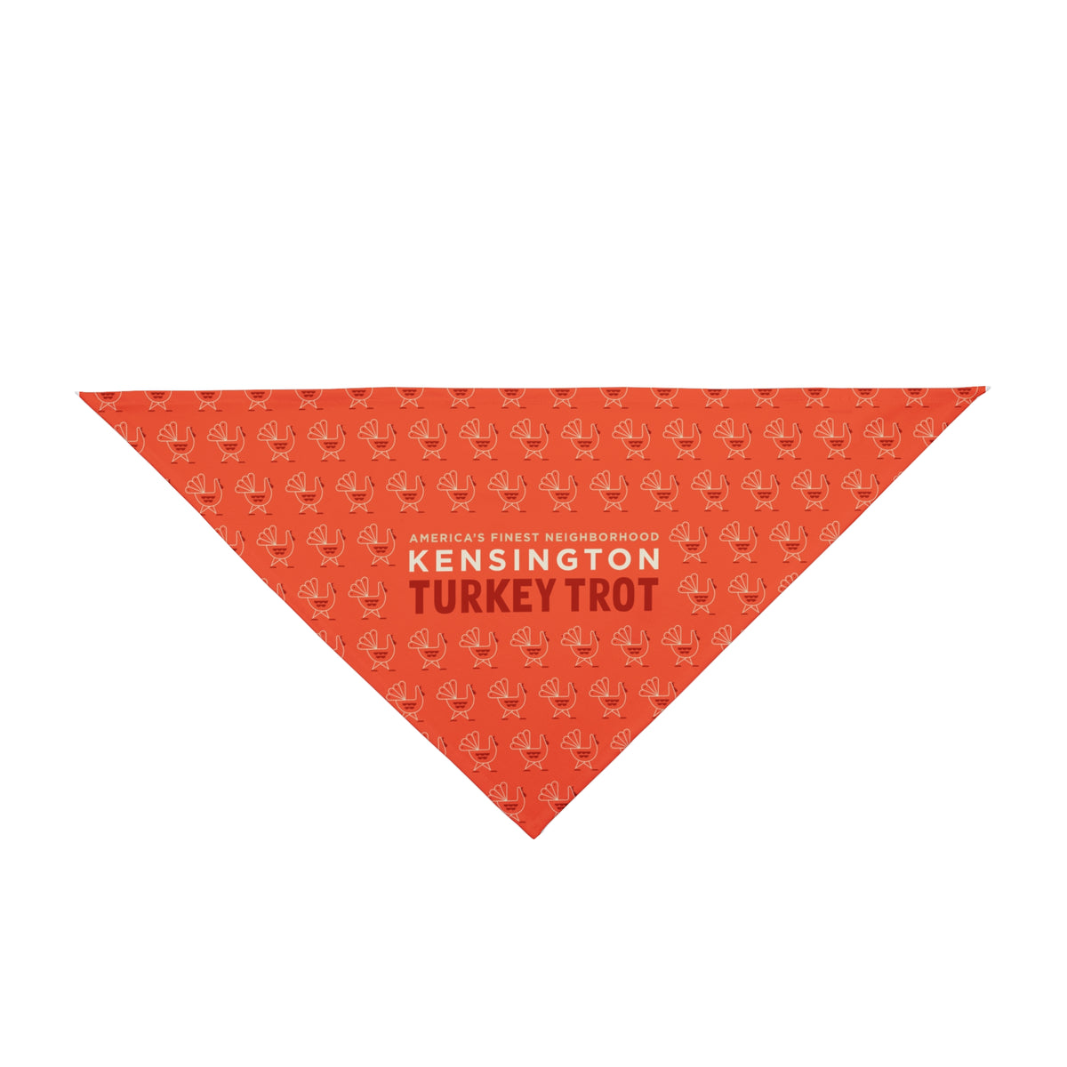 Kensington Turkey Trot Dog Bandana Orange