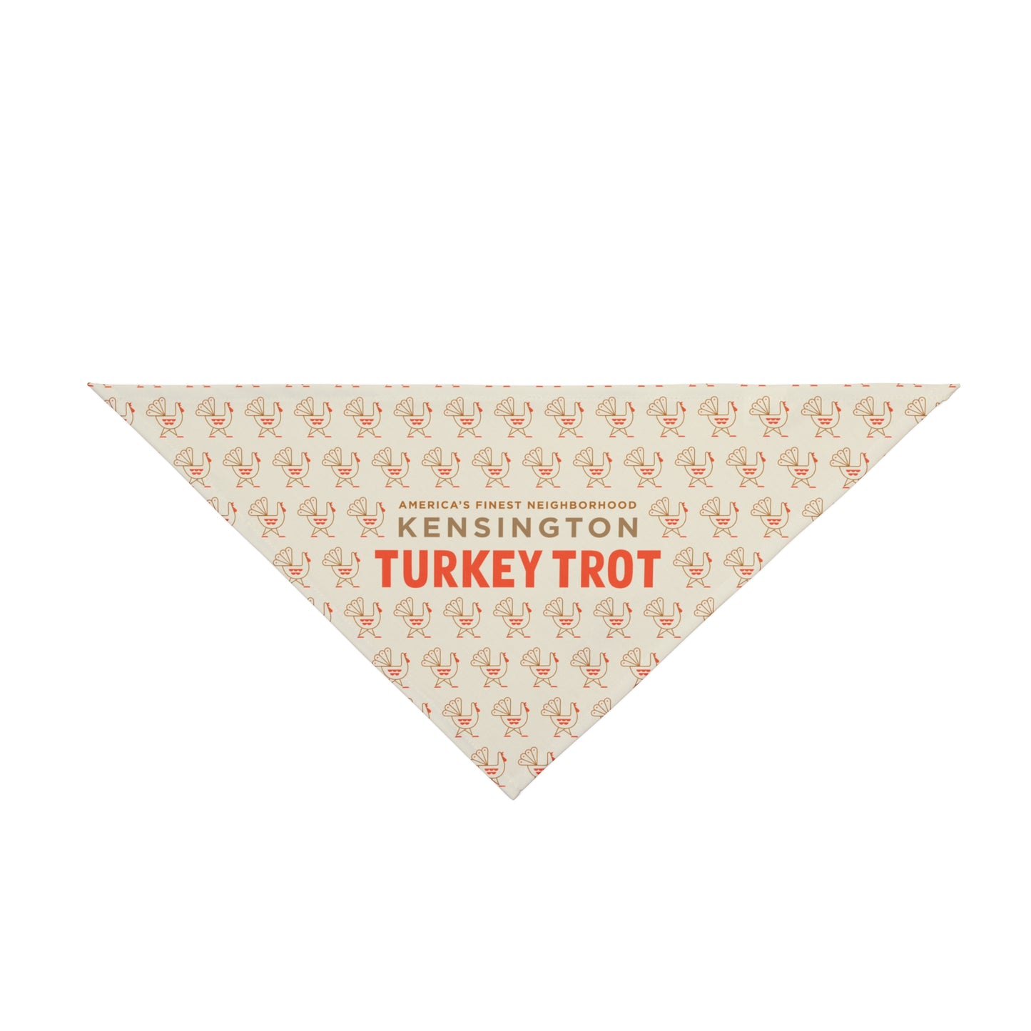 Kensington Turkey Trot Dog Bandana Beige