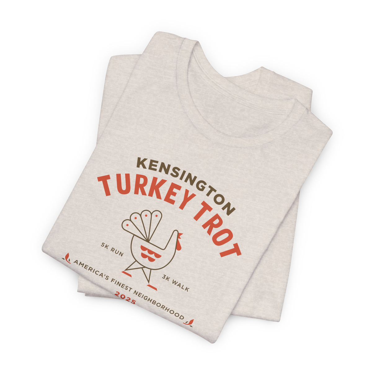 2025 Kensington Turkey Trot T-Shirt Unisex Heather Dust