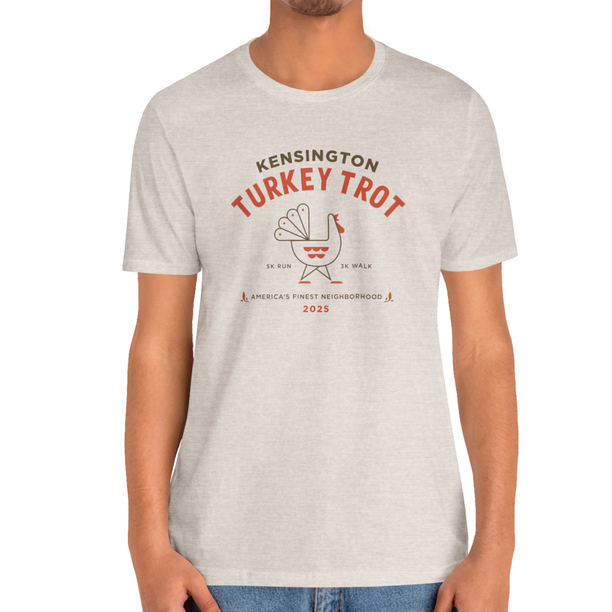 2025 Kensington Turkey Trot T-Shirt Unisex Heather Dust
