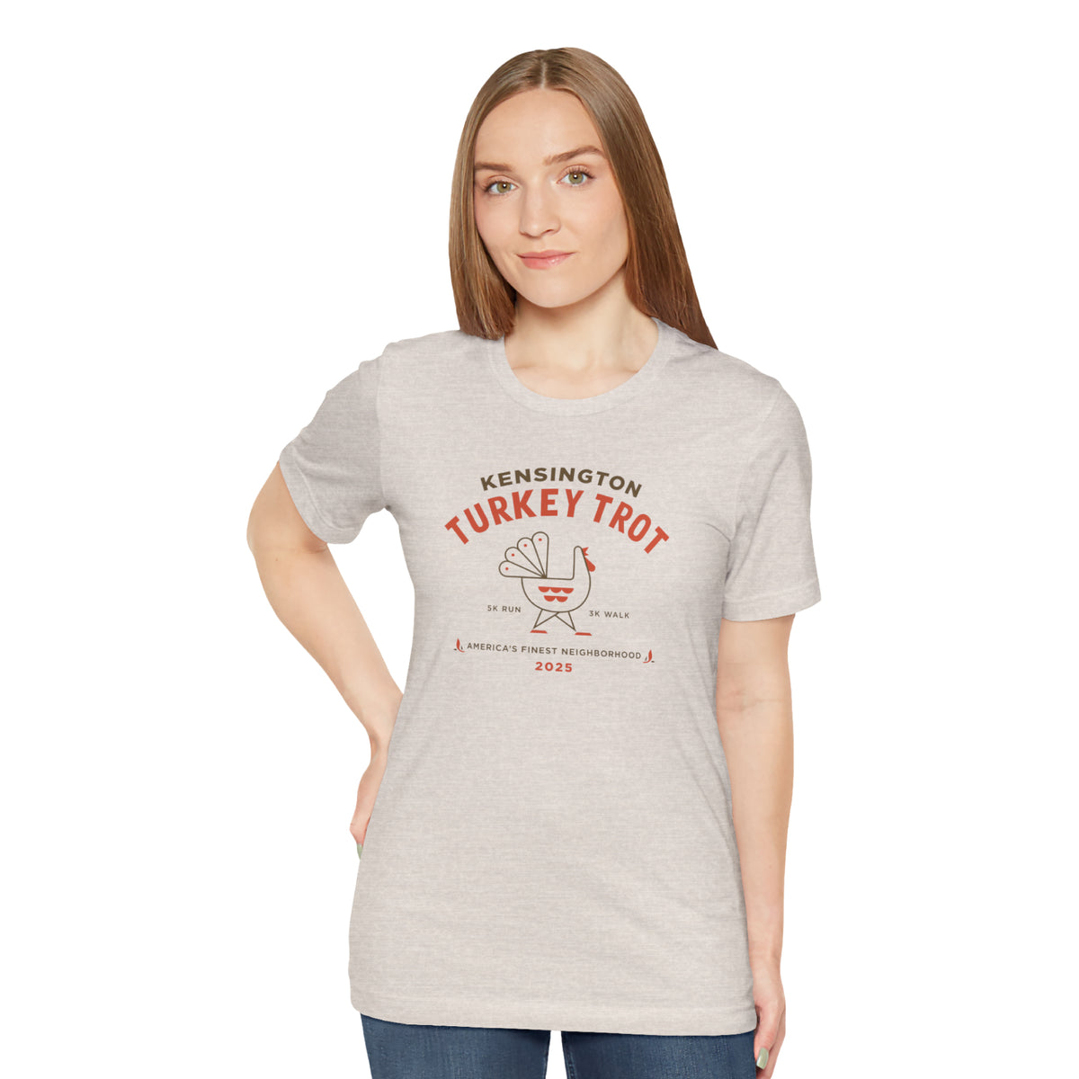 2025 Kensington Turkey Trot T-Shirt Unisex Heather Dust